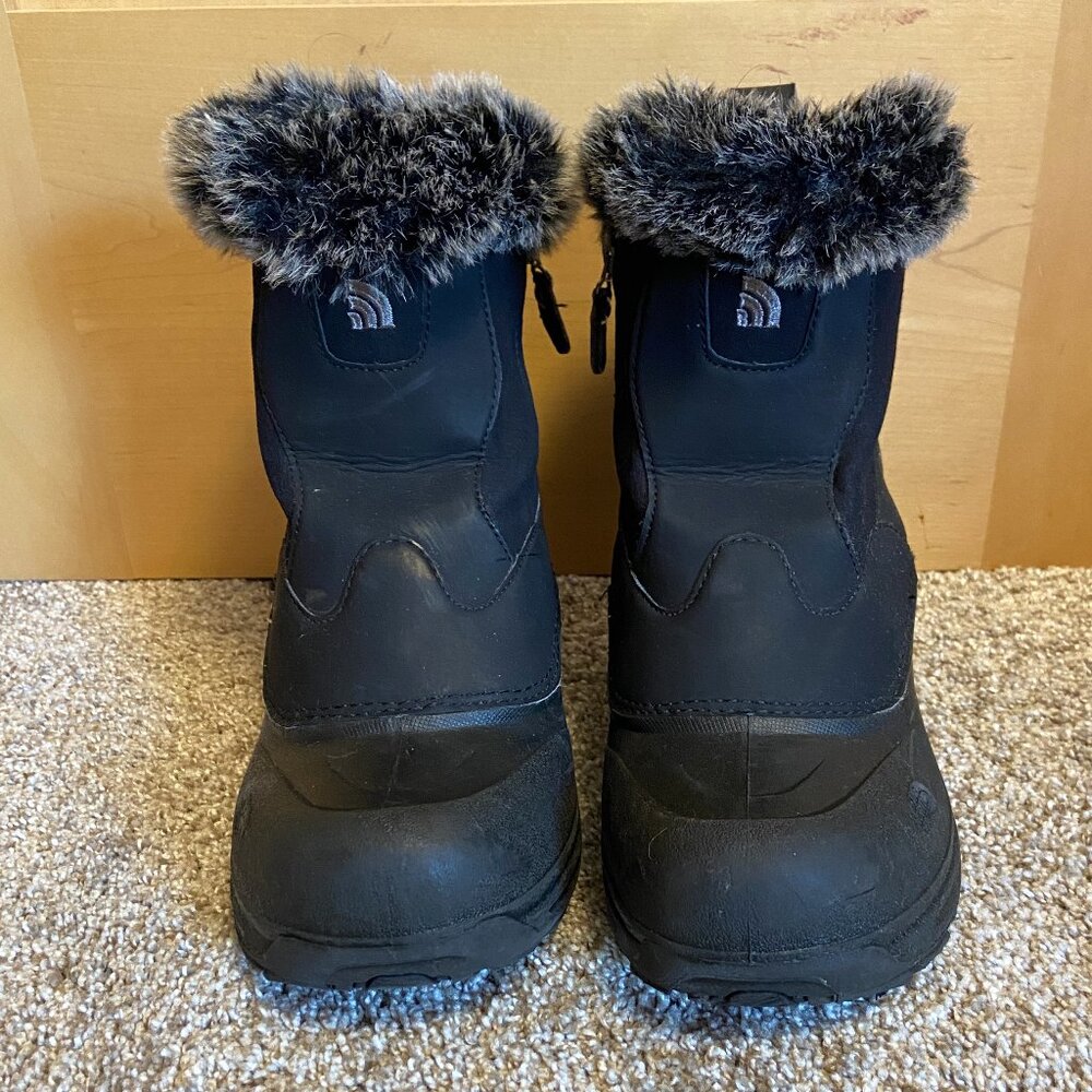 The North Face Black Kids Boots with Fur Trim